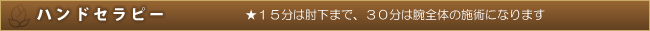 ハンドセラピー
