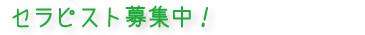 セラピスト募集中!